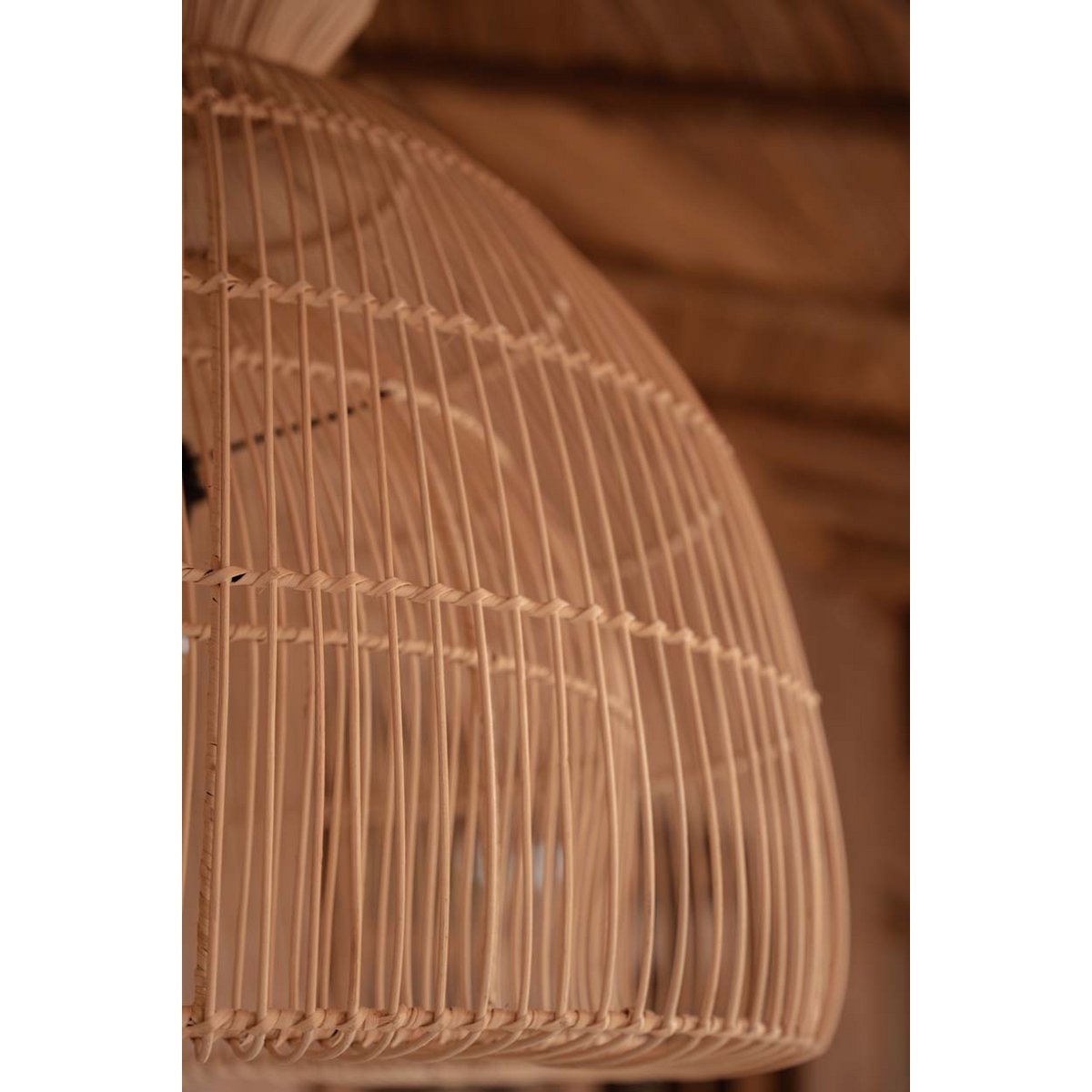 Rattan Pendelleuchte 57 cm - handgeflochten in Indonesien