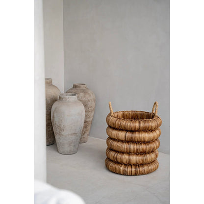 Søgræs cylinderkurv 54 × 66 cm - beige