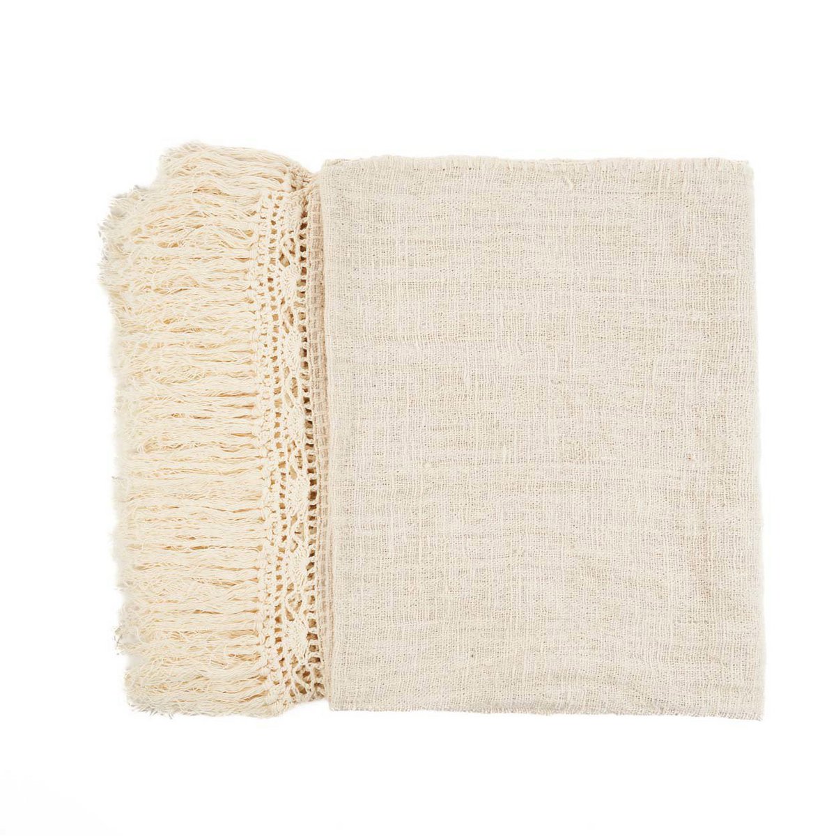 Baumwoll-Tagesdecke 270×135 – naturfarben, leicht