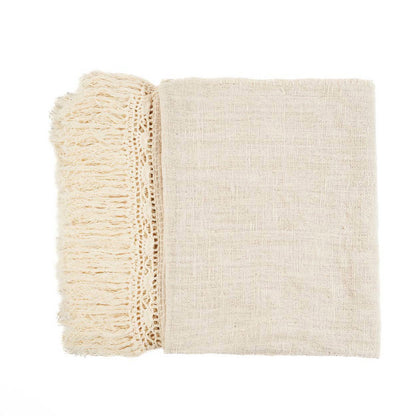 Baumwoll-Tagesdecke 270×135 – naturfarben, leicht