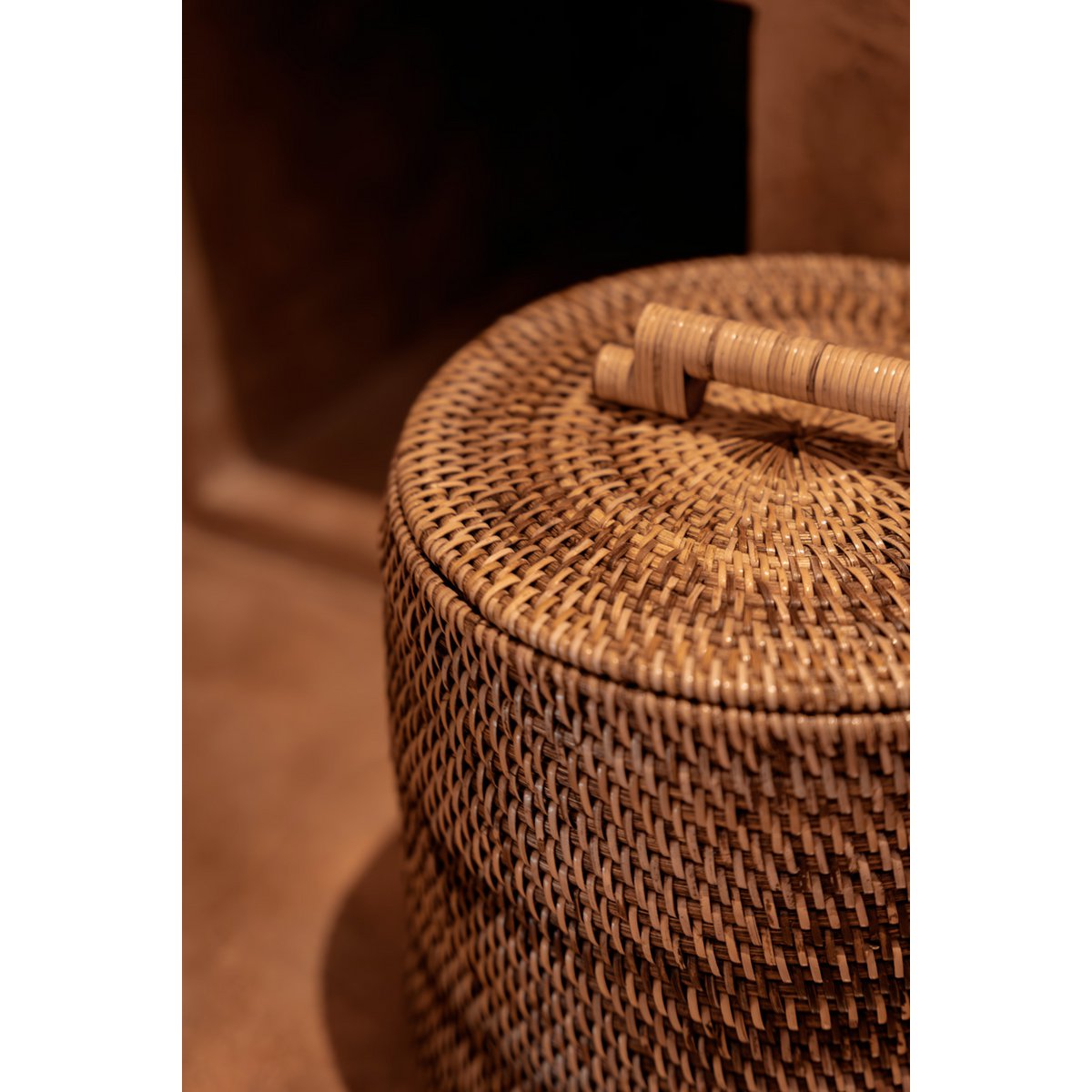 Rattanopbevaringskurv, lav - Naturbun