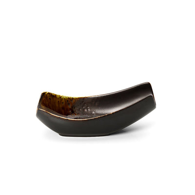 Keramisk serveringsskål 16,5 cm - varm brun glasur