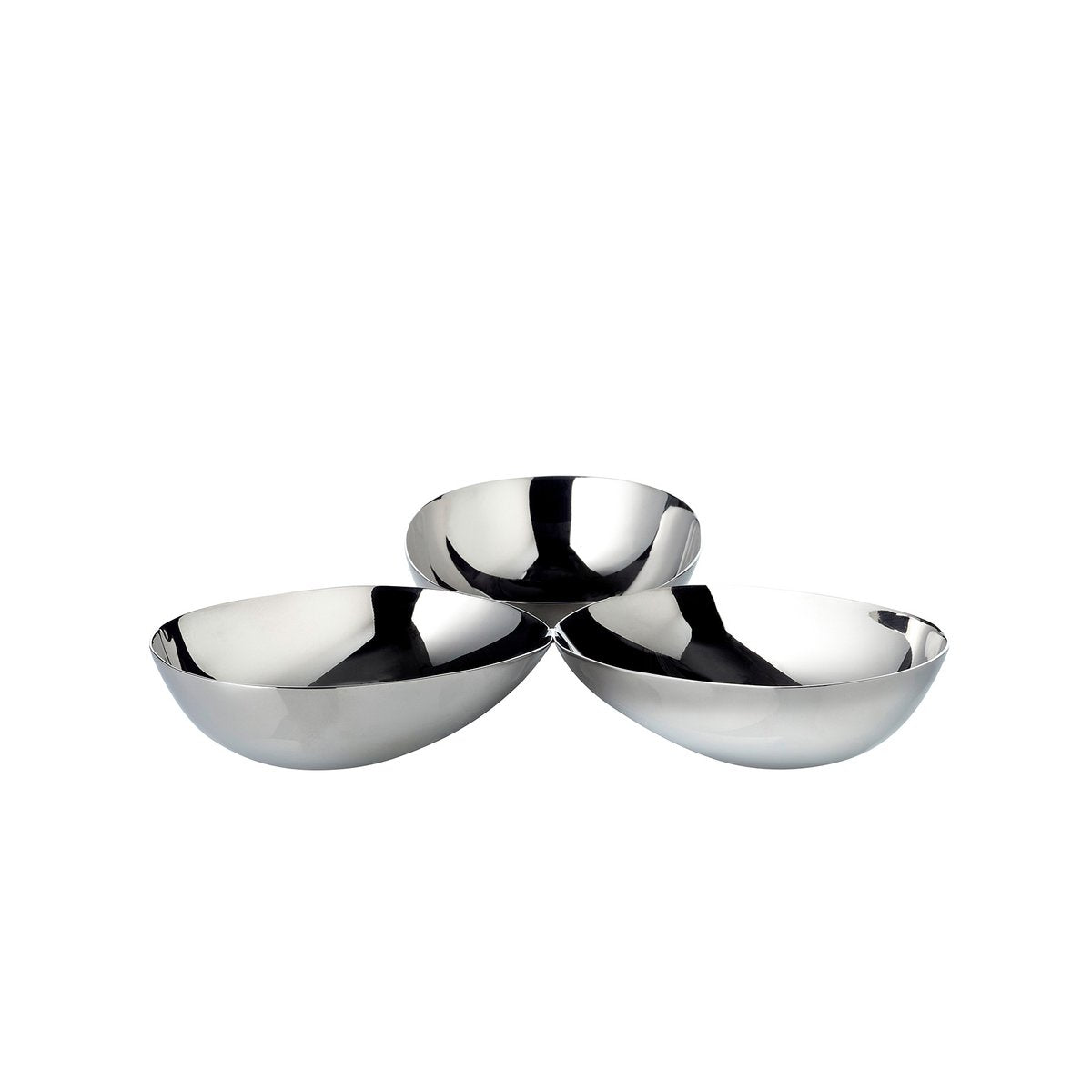 Luma Servierschale, polierter Edelstahl – 18 cm