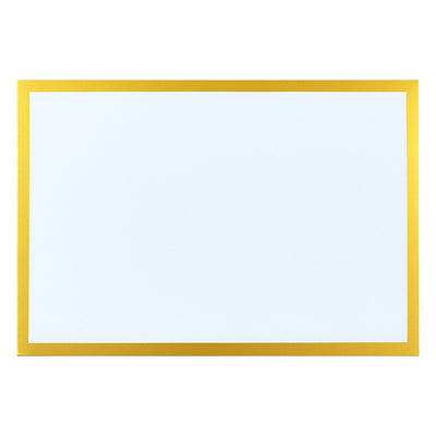 Engangs dækkeservietter, guldkant 31,5 × 45 cm - rulle med 32