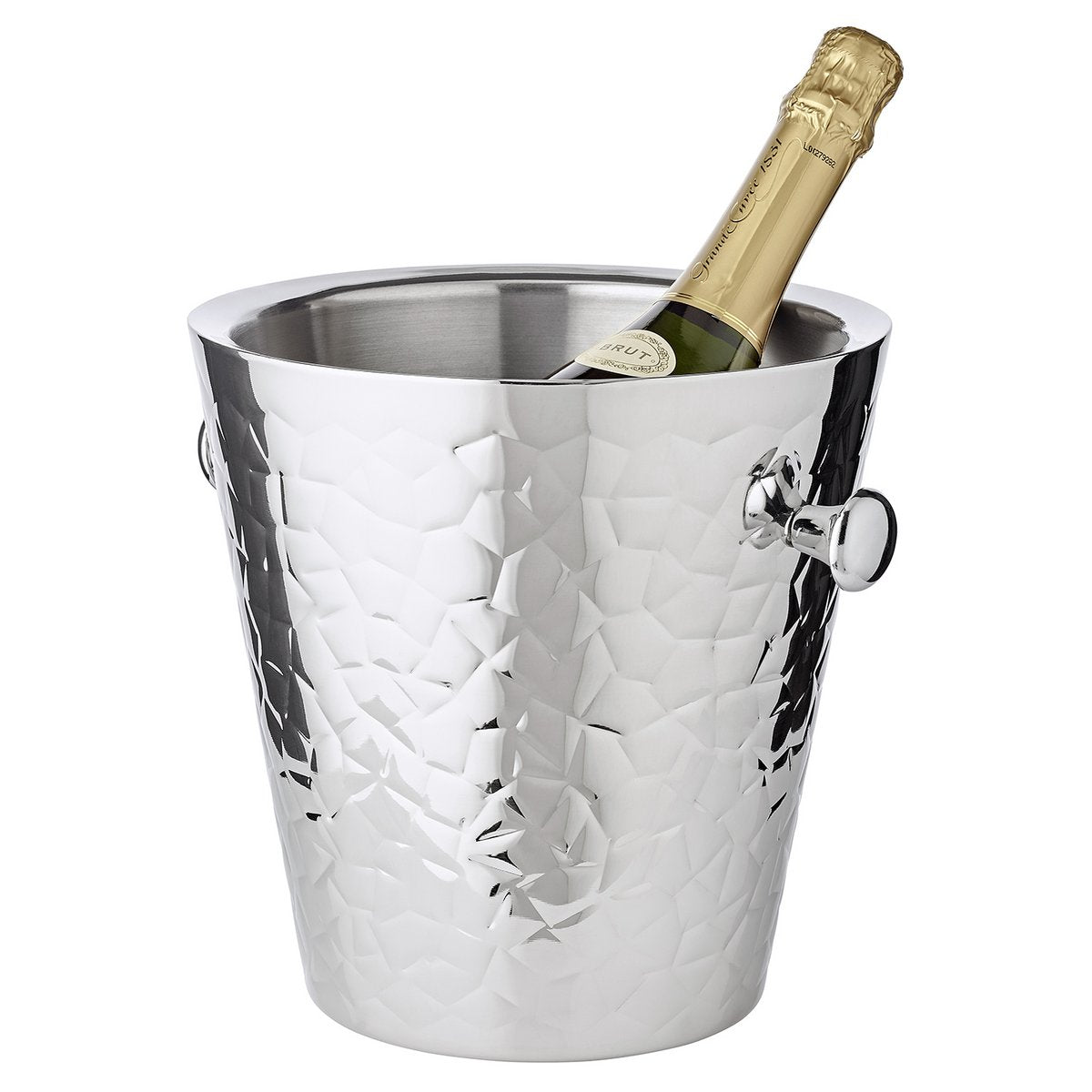 Champagnekøler med stativ, rustfrit stål - 83 cm høj