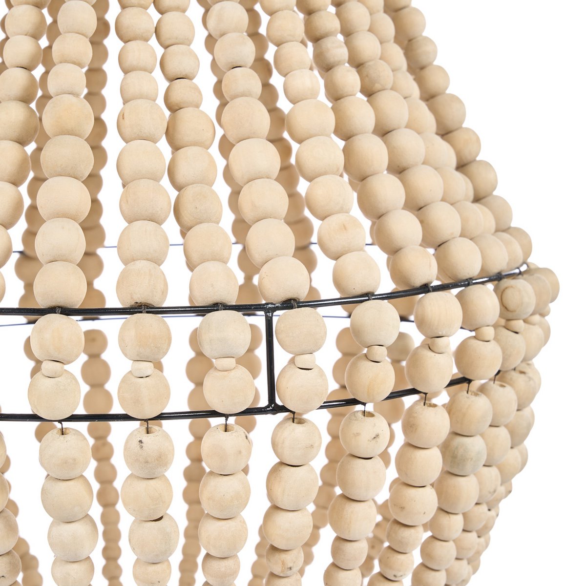 Kronleuchter Eisen 40 × 73 cm - Naturfinish, Indonesien