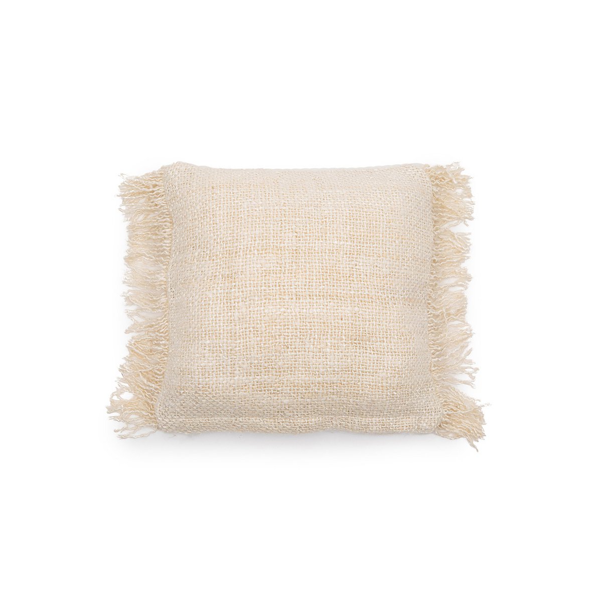 Håndfarvet pudebetræk i bomuld, 40×40 cm - Creme