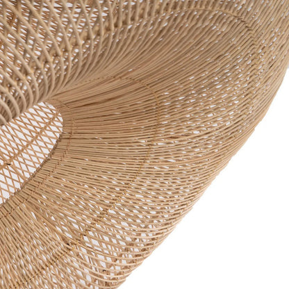 Rattan-Pendelleuchte Shala, beige – 77×57 cm