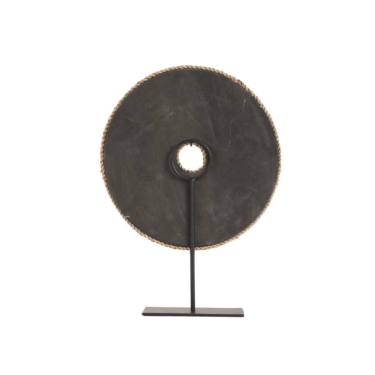Shell decorative sculpture on stand - natural white