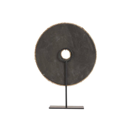 Shell decorative sculpture on stand - natural white