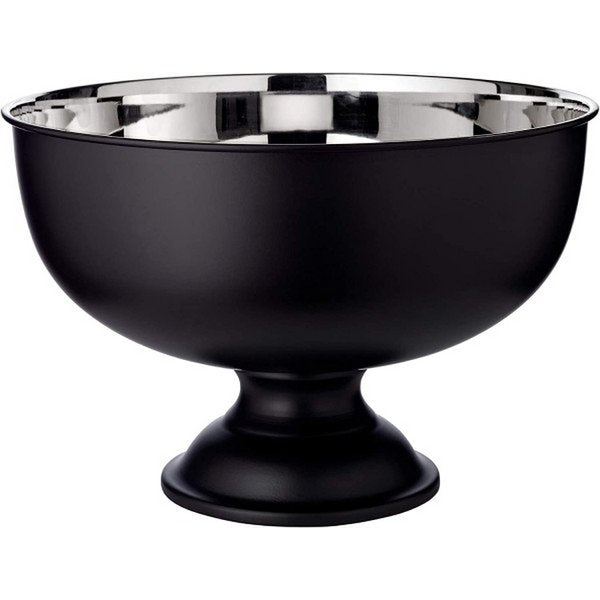 Matt black champagne cooler with stainless steel interior, ø 36 cm – 1
