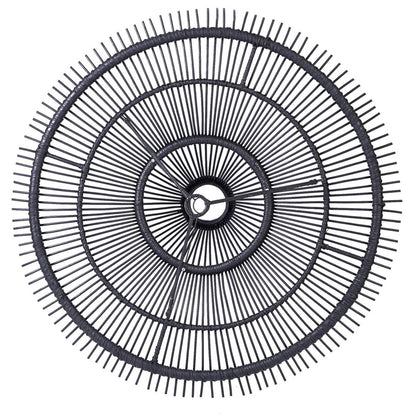 Black rattan sky pendant light XXL - 150 cm sunburst