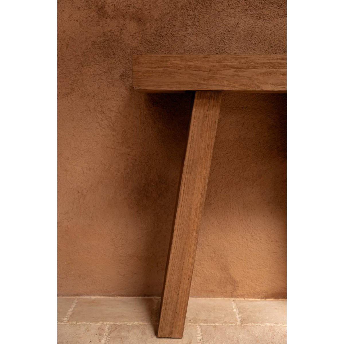 Teak console table, 86 cm - natural