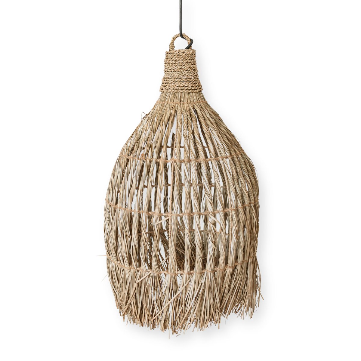 Søgræs pendel Ø 40 cm – tragtformet, beige og grøn