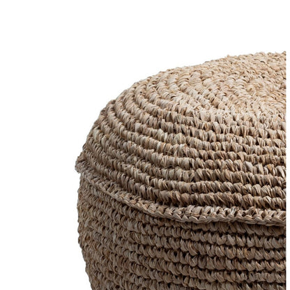 Raffia puf TELU Ø60 cm - kokosfiber & bomuldsfyld