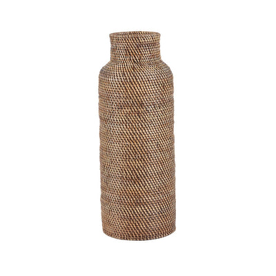 Rattankorbzylinder 24 × 67 cm – naturbraun