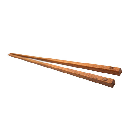 Spisepinde af teaktrærod, 23 cm – naturtræpar