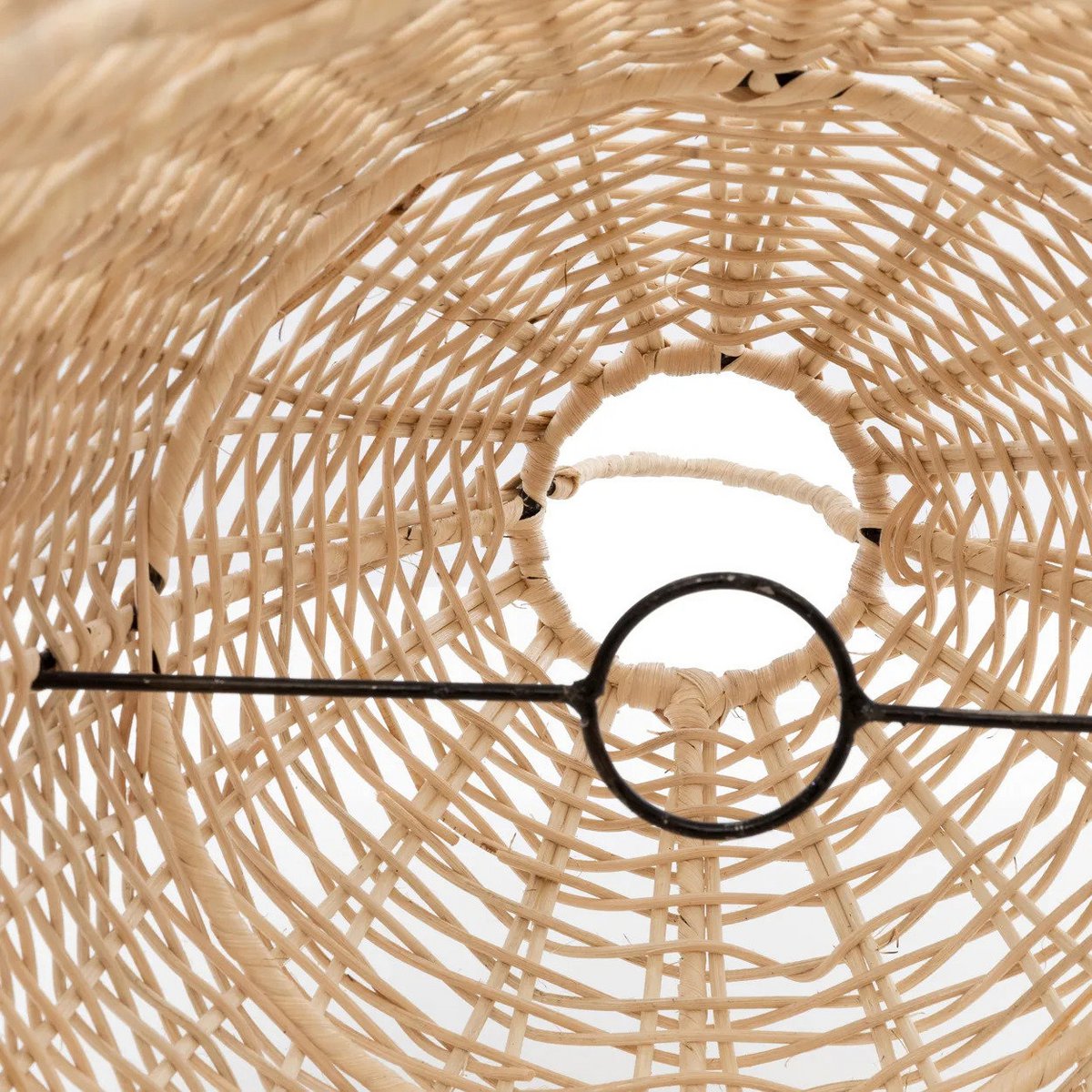 Rattan-Hängeleuchte 90 cm hoch – schlanke, natürliche Form