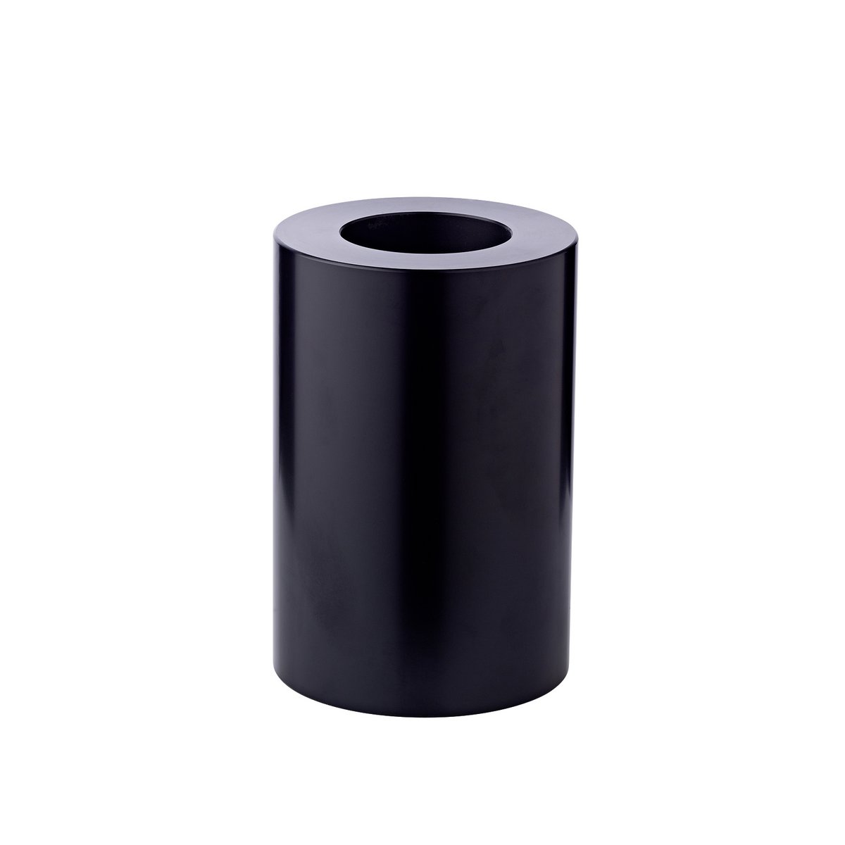 Teelichthalter Cornelius 15cm, schwarz Kunststoff