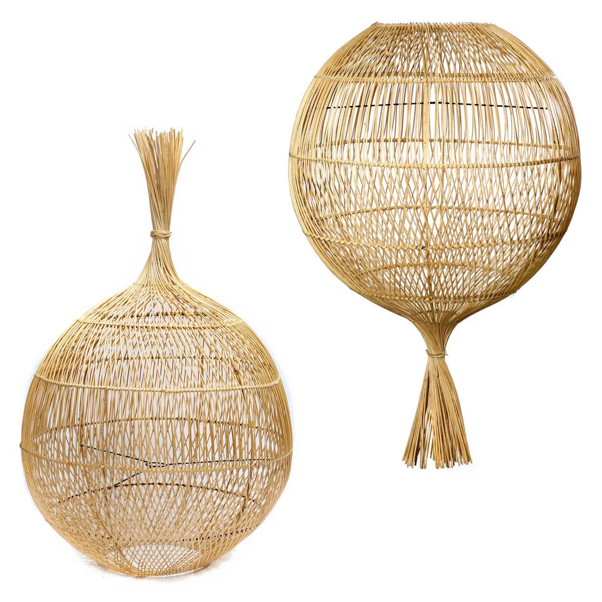 Gulvlampe skærm i naturrattan 50 cm - Wonton