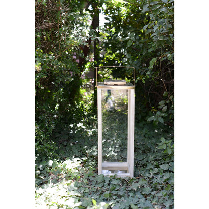 Glaslaterne, quadratisch 25×25×71 cm