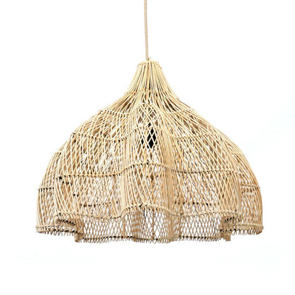 Pendellampe i naturlig rattan 60 cm - håndvævet Whipped