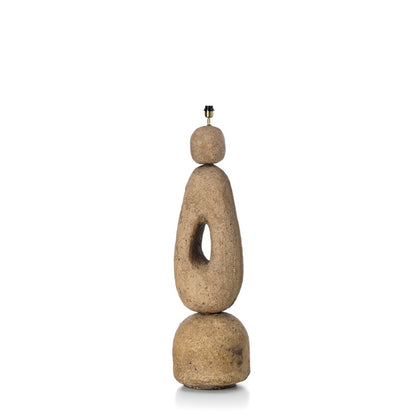 Gulvlampe i papmaché, mud finish – Ekstra stor