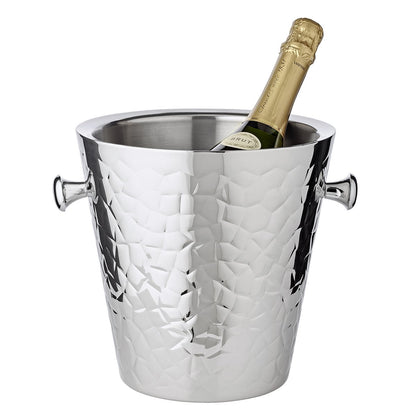 Champagnekøler med håndtag, rustfrit stål - 23 cm