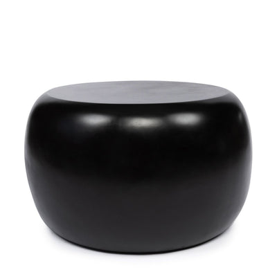 Matt polyresin side table - Black 70 cm
