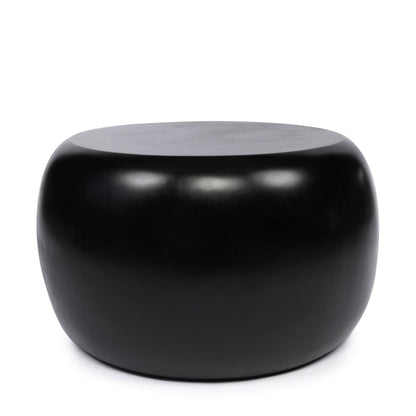 Mat polyresin sidebord - Sort 70 cm