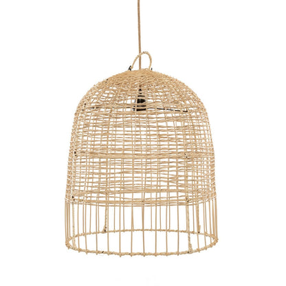 Rattan pendelskærm 50 cm - natur, håndvævet, kun skærm
