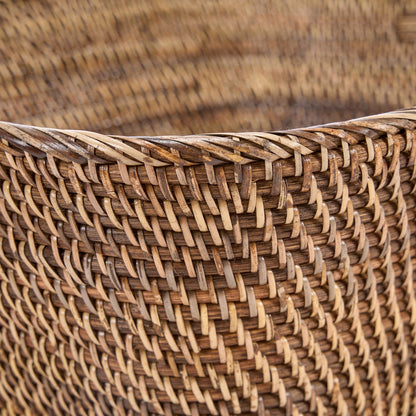 Rattan laundry basket, large – handwoven