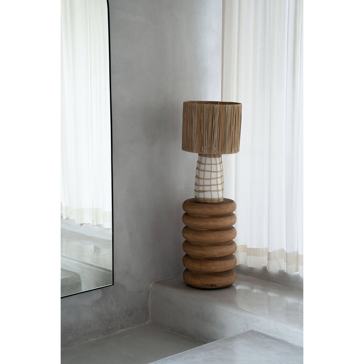 Umiko skammel, naturtræ - 45 cm