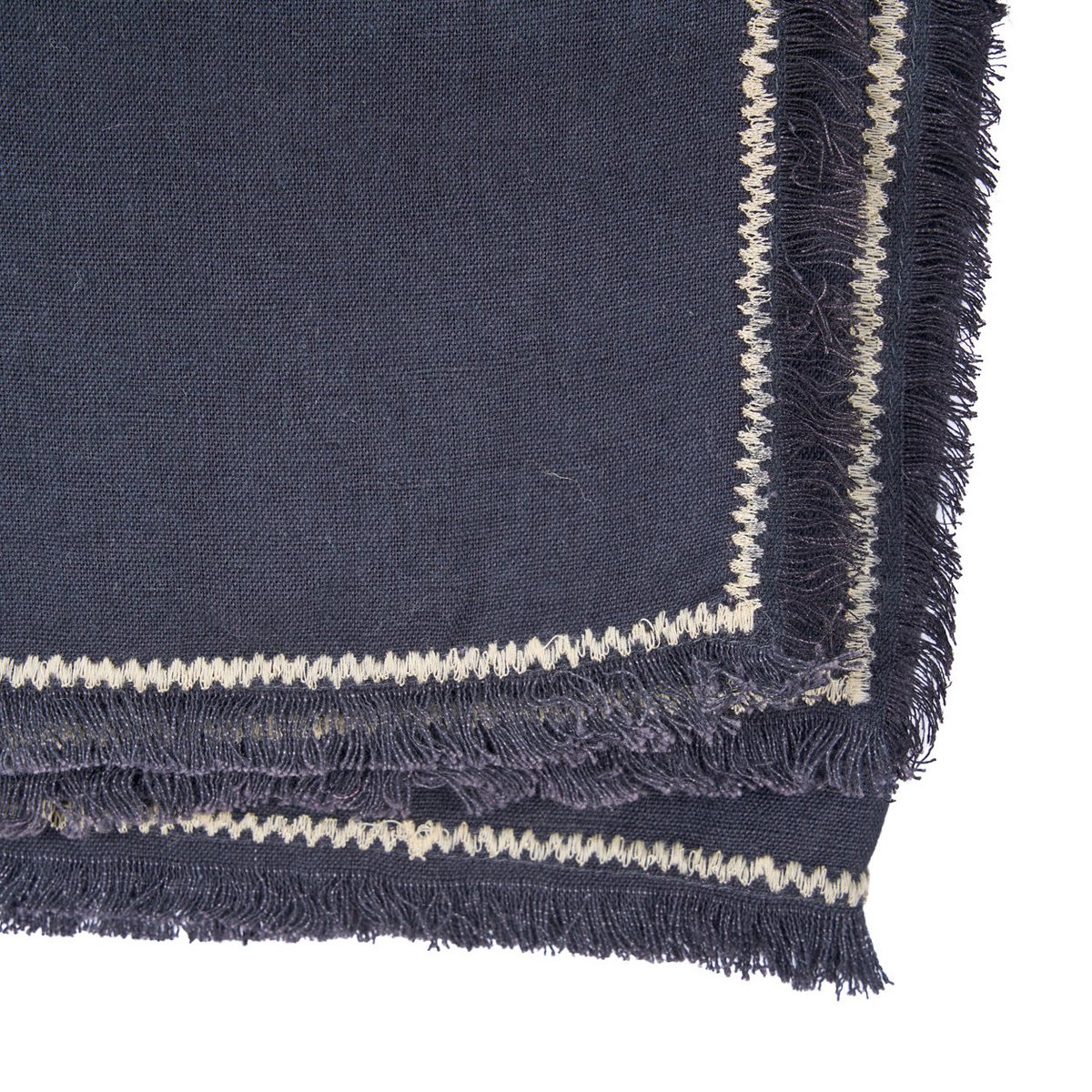 Tischdecke aus Leinen, schwarz - 150×300 cm