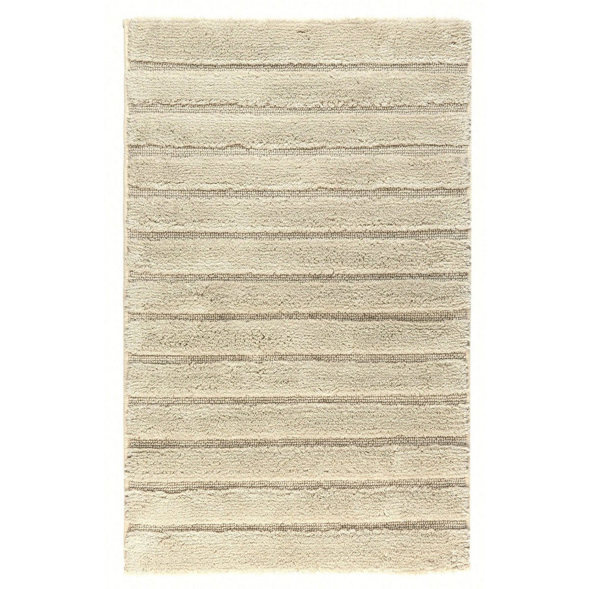 Badeværelsesmåtte i bomuld beigebrun, 60×100 cm - latex bagside