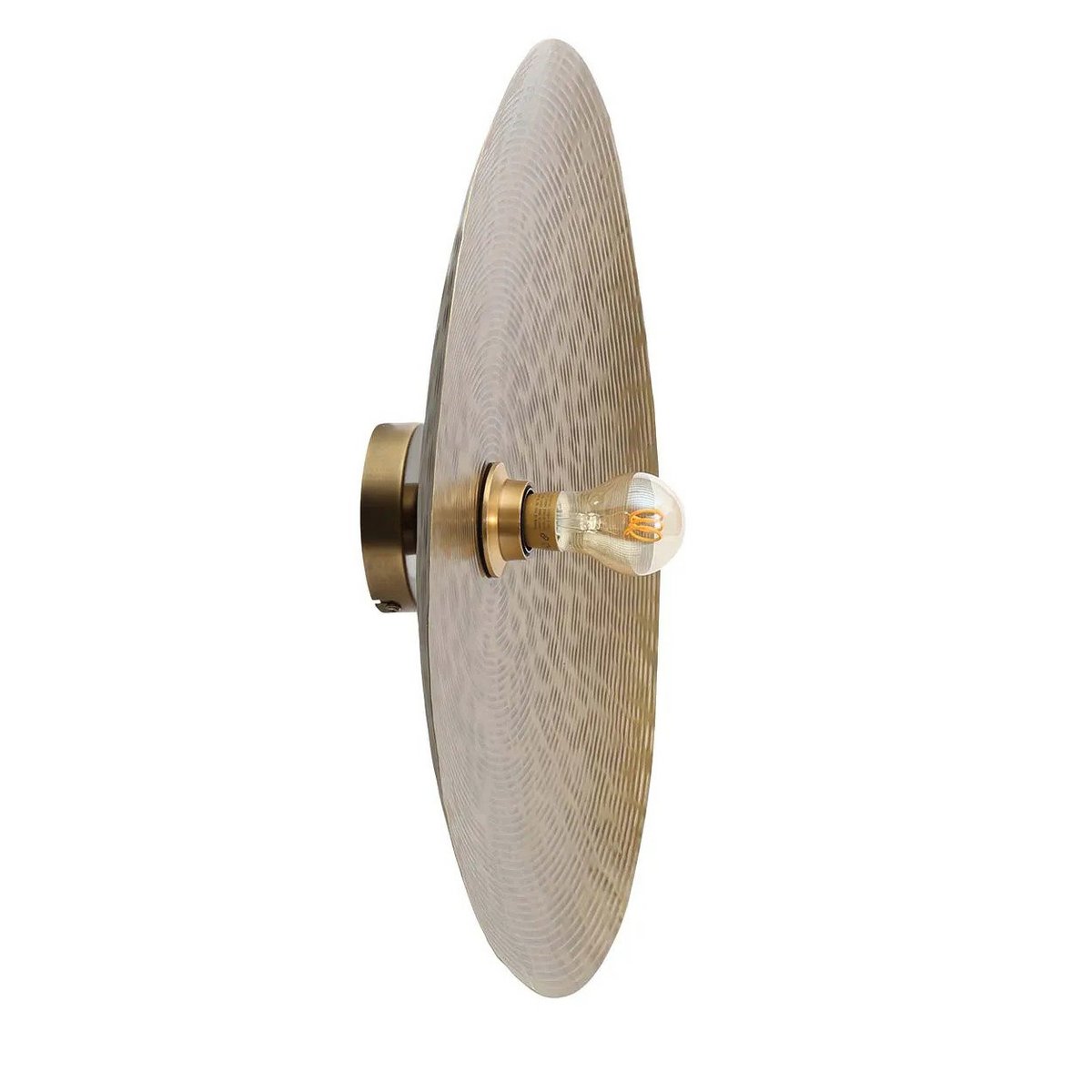 Iron wall lamp, 55 cm - brass finish, speckled