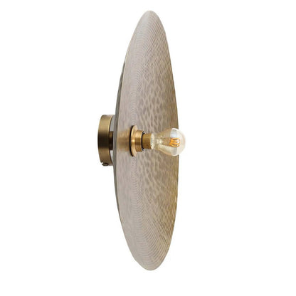 Iron wall lamp, 55 cm - brass finish, speckled