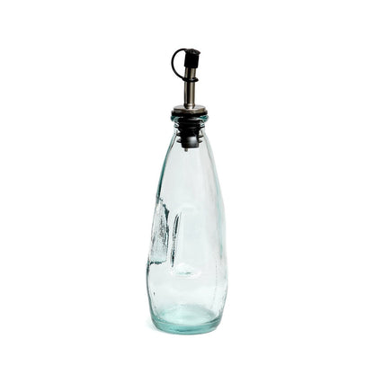 Flasche aus recyceltem Glas für Olivenöl - Blau - 23 cm