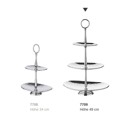 Golf tiered stand, rustfrit stål, 49 cm