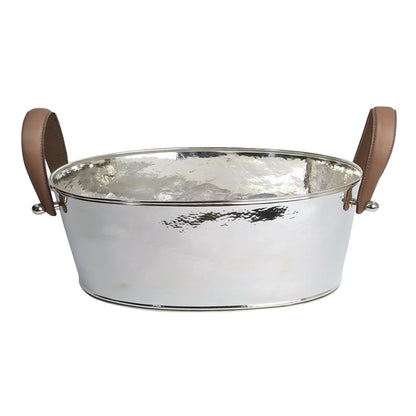 Champagnekøler i rustfrit stål, hamret, 39 cm, 1,4 kg