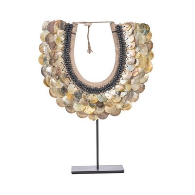 Muschelkette auf Ständer - Natur, 40 cm