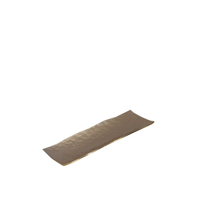 Dekorativ bakke i aluminium, sand, 47 cm