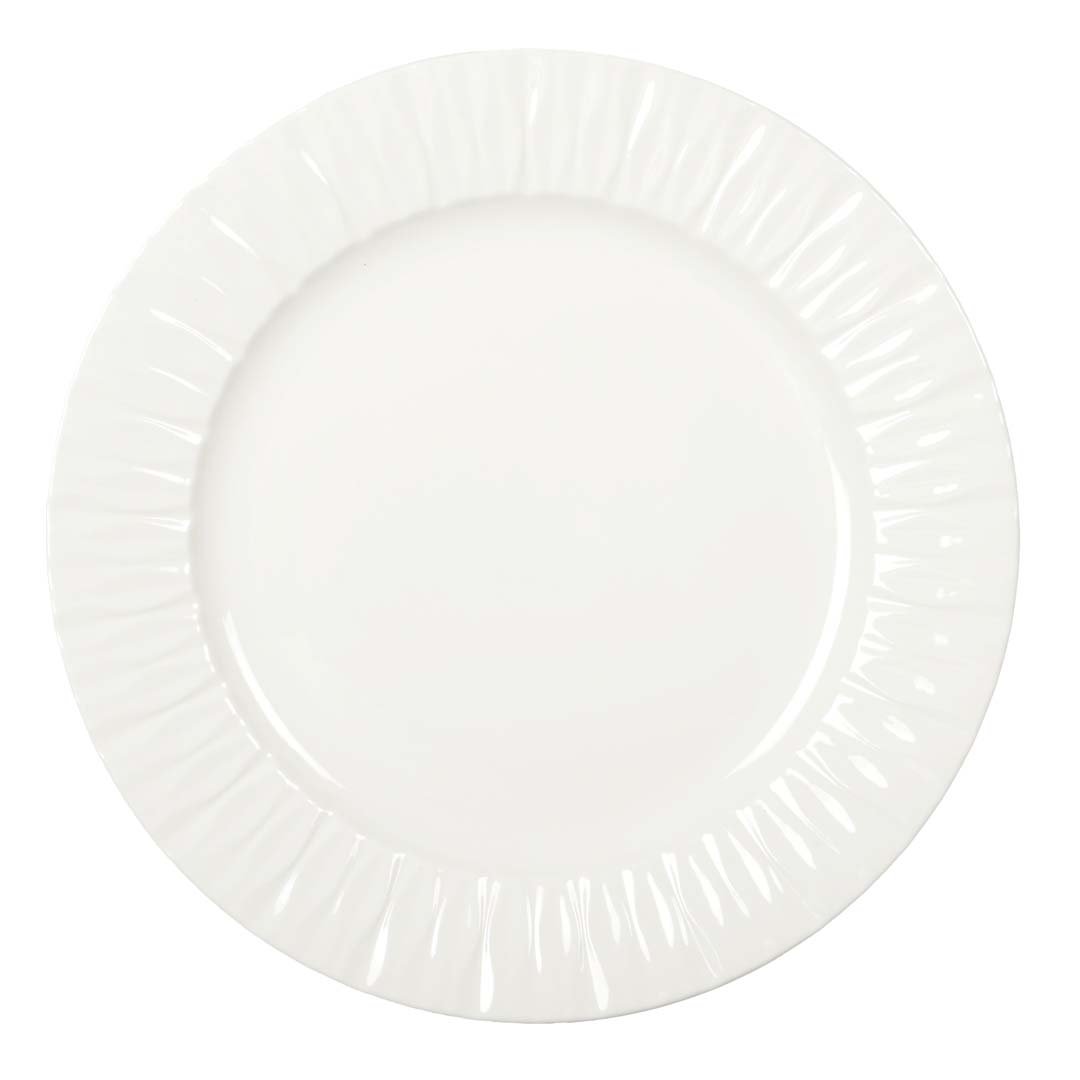 Serveringsfad Lilia, hvidt porcelæn, 30 cm