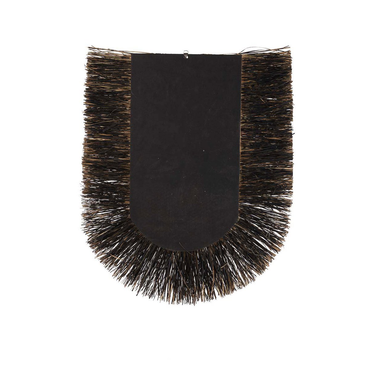 Grass wall circle, woven, 74 cm, black - handmade