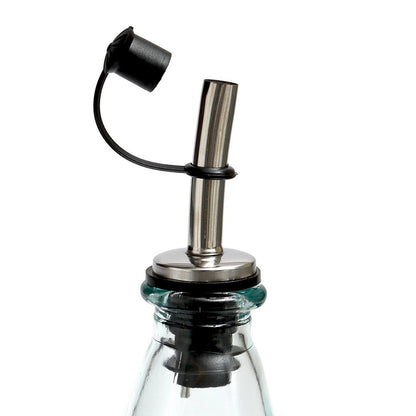 Flasche aus recyceltem Glas für Olivenöl - Blau - 23 cm