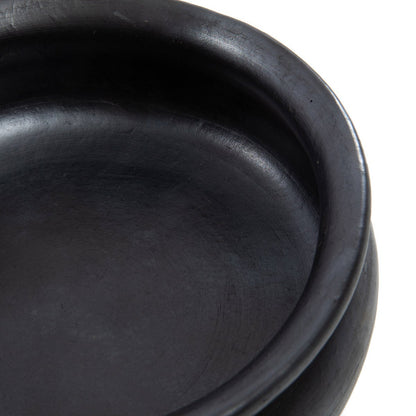 Burned curry pot, black - terracotta