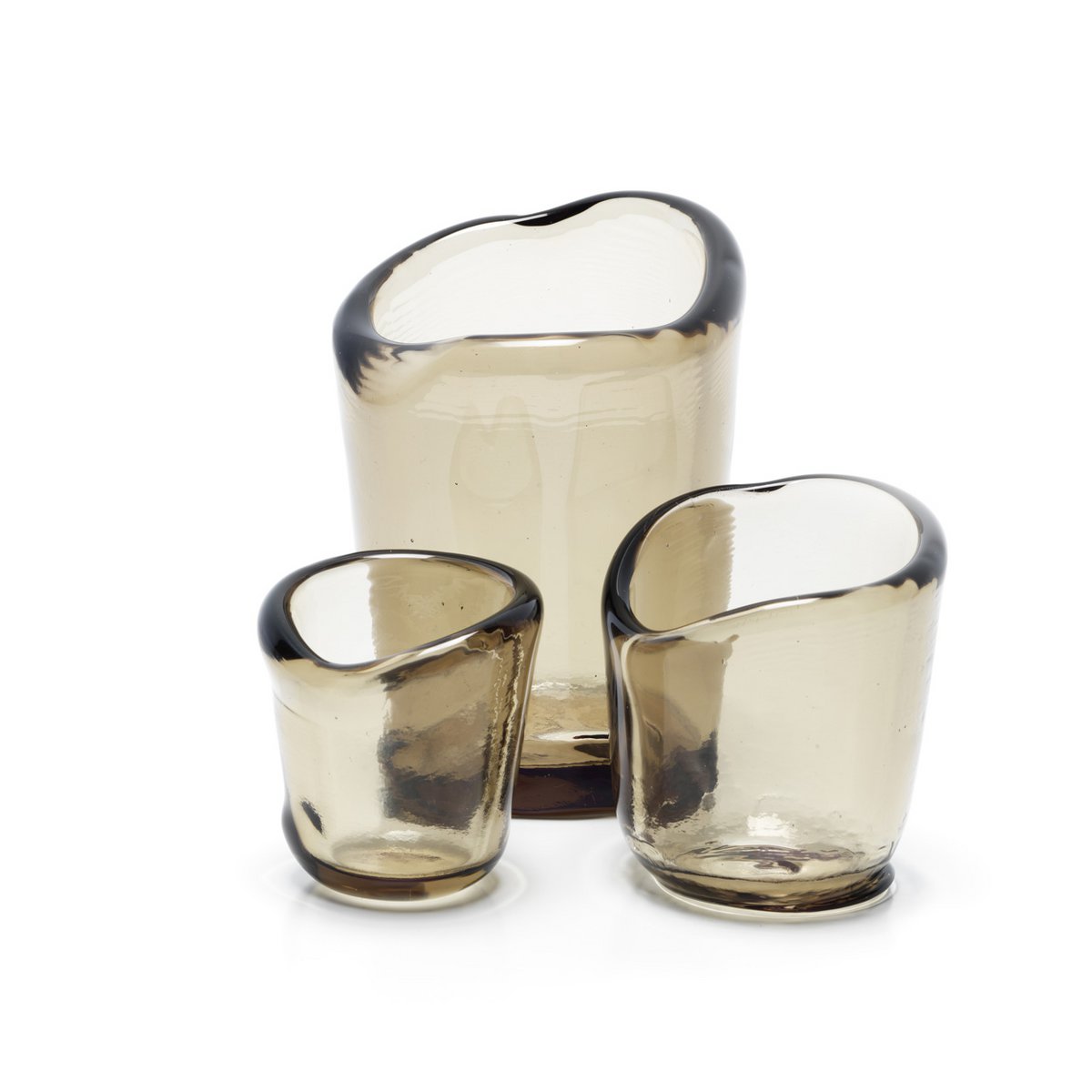 Glasstage, koks lavasten - 16 cm