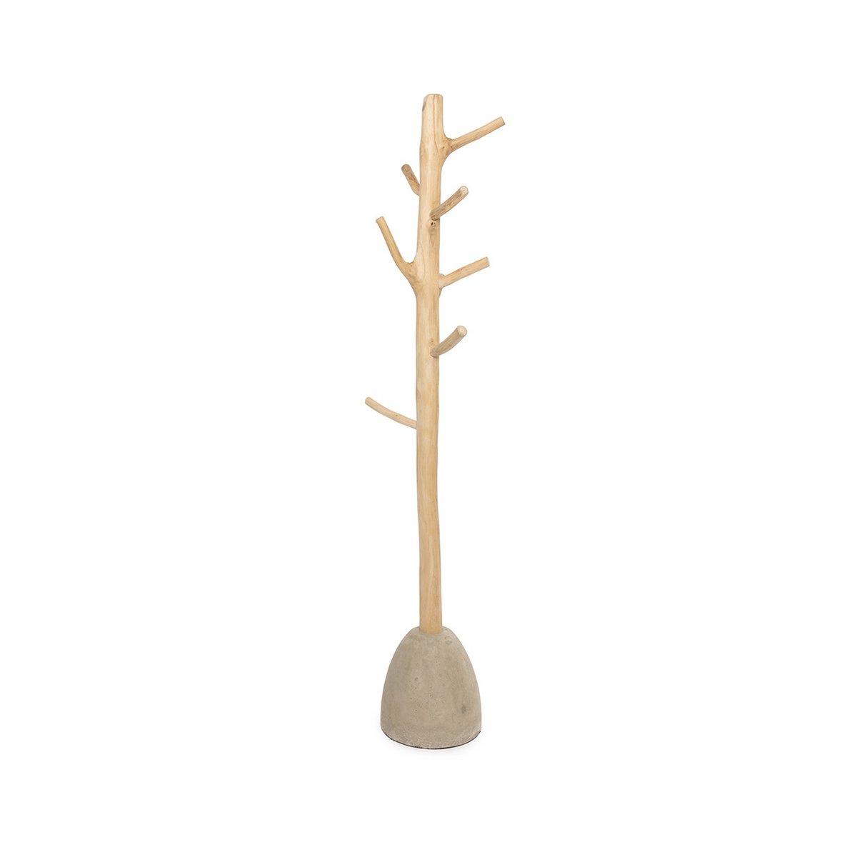 Teak wood coat hanger, natural
