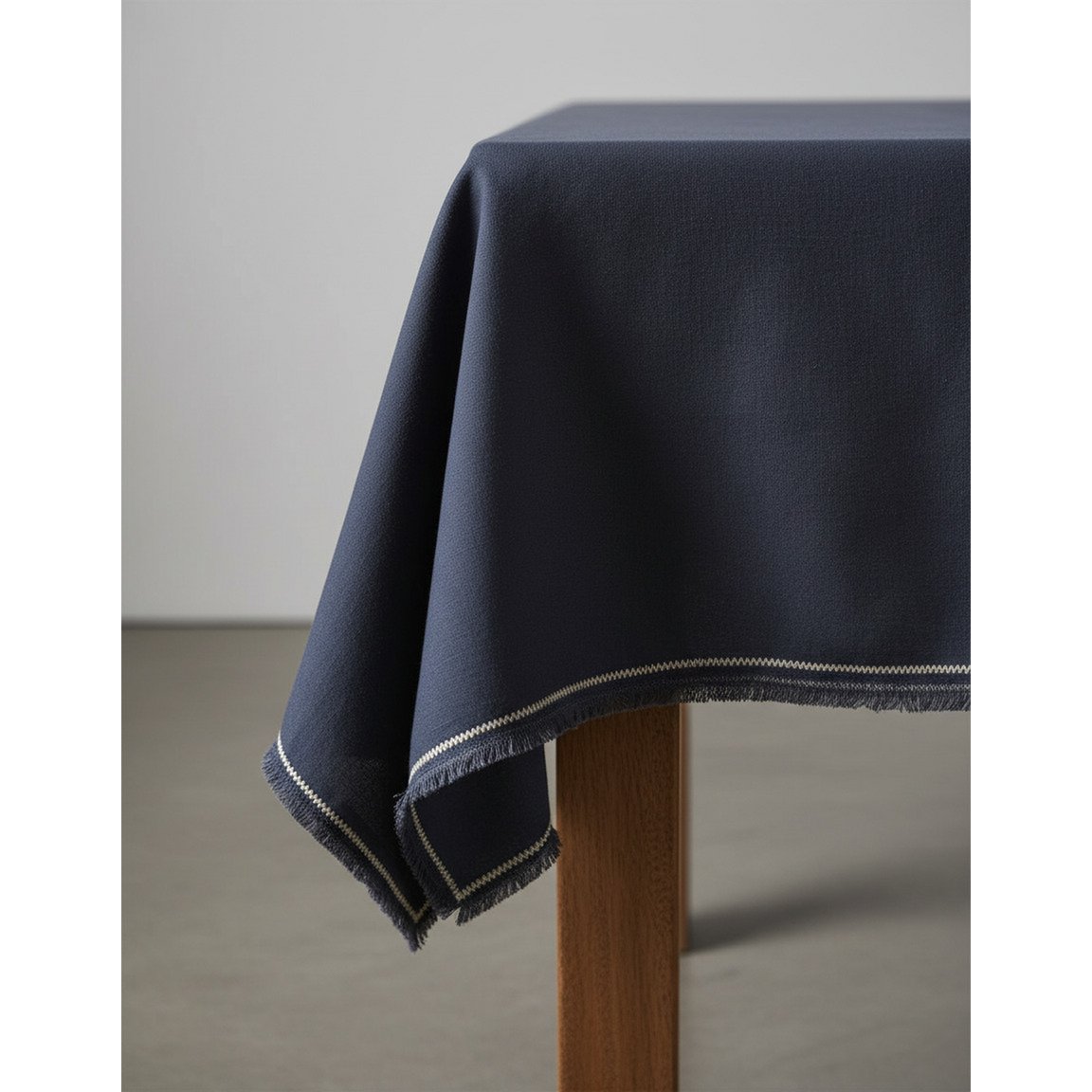 Tischdecke Leinen, schwarz – 150×250 cm