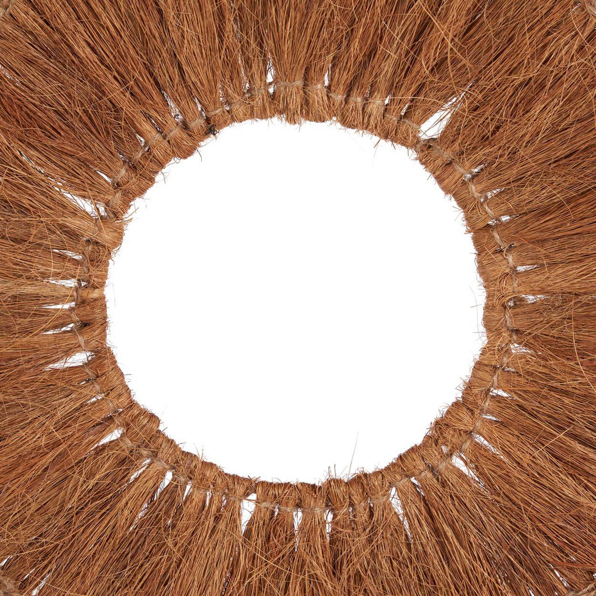 Kokosnuss-Wanddeko, rund, natur - 90 cm